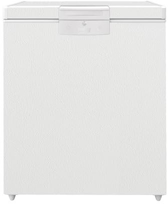 Beko HSM14550 Gefriertruhe, Kühltruhe, 148 l Nutzvolumen, 1 Gefriergutkorb, Temperaturalarm, abschließbar, LED-Anzeigesystem, Innenbeleuchtung, 39 db(A), in unbeheizten Räumen nutzbar, Weiß