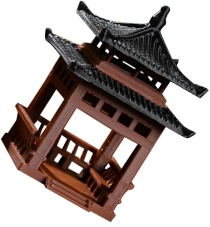 BESPORTBLE Mini-Pagode-Statue Miniatur-Japanischer Feengarten-Pavillon Figur Für Blumenvase Mikro-Landschaft Asiatischer Zen-Garten Zuhause Aquarium Puppenhaus-Dekoration