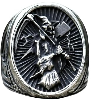 Bagues Pour Hommes, Bague Tête De Mort, Faucille, Calvarium, Pour Adolescents, Punk, Bijoux Cadeau Vintage, Nouvelle Collection