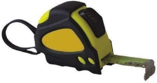 Flexómetro profesional – Metro de cinta – Flexómetro autoblocante y antiflexión – Enganche al cinturón – Caja compacta y resistente – Variedad de tamaños (profesional, 5 metros – 25 mm)