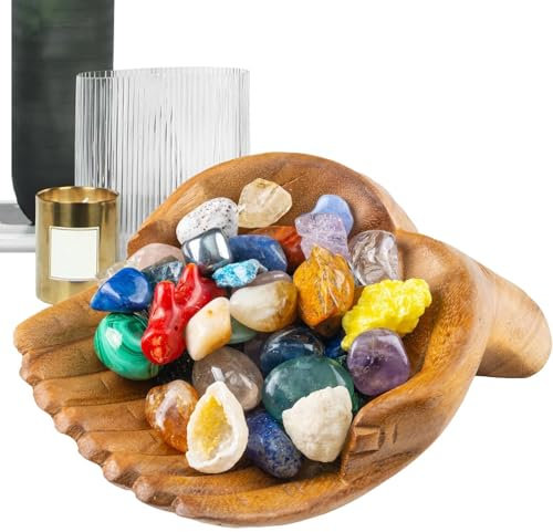 GjnjfdF Présentoir en, bols en bois pour la décoration - Bols décoratifs | Présentoir en bois lisse pour présenter des bagues, des colliers et des bracelets