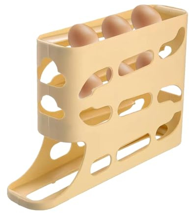 Scatola di immagazzinaggio per uova scorrevole: porta uova, contenitore trasparente per uova, organizer per uova per frigorifero, supporto per uova impilabile, scaffale per uova