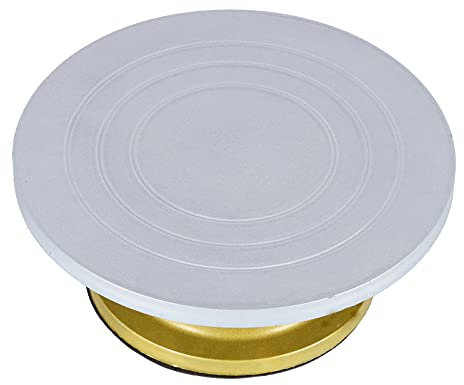 ZJchao Alzata Per Torta, Alzata Per Torta Girante Con Giradischi Girevole A 360 Gradi Alzata Per Decorazione Torta, Alzata Per Torta Girevole, Alzata Per Torta In Acciaio Addensato