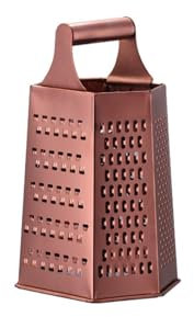 Hexagonal Cheese Grinder with Container, Stainless Steel Multifunctional Slicer Suitable for Vegetable Cutting Machine(Rose Gold)