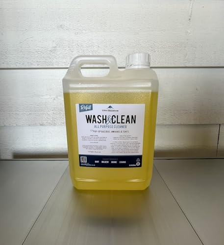 TFH Gazebo Wash & Clean, All-Purpose Cleaner, For Pop-up Gazebos, Tents, and Awnings - Gazebo Awning & Tent Cleaner | Remove Dirt, Mould, Mildew & Grime Easily (2.5 Litre Jerry Can)
