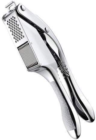 Presse-ail Trancheuse d'ail Outil de cuisine en alliage d'aluminium Texture Coupe-ail