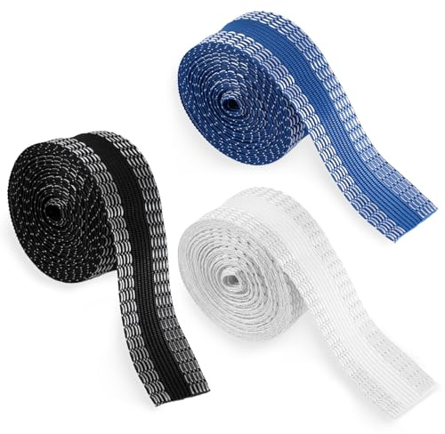 Heclia Saumband für Hosen 3,2 Yard 3 Farben zum Aufbügeln Sofort Saumbänder waschbar ohne Nähen Saumband kanten modifizierte Streifen selbstklebende kürzende Saum Stoffbänder für Jeans Hosen mündung