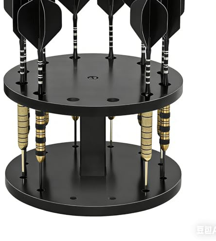 Genérico Dart Display Rack - 14,6 x 14,6 x 9 cm akryl arrangör, lätt darthållare med elegant bordsdesign | Dartförvaringsställ för barer, studier, dor
