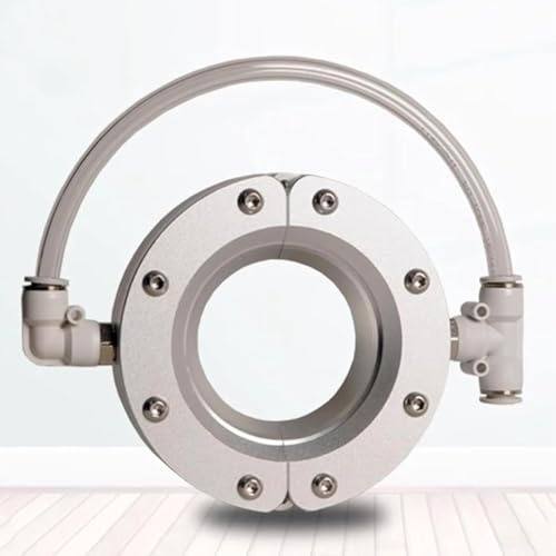 1 pz. Soffiatore a coltello for gas ad anello - Pulitore super gas a 360° in lega di alluminio for asciugatura di tubi e cavi, ID 13-203 mm, doppi ingressi gas,(32mm)