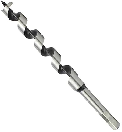 Weischer® - Schlangenbohrer 6 x 600 mm | Holzbohrer Spiralbohrer | 6-Kant-Schaft | Gewindespitze für präzise Bohrung | Weich- & Hartholz | stabiler & bruchfester Bohrer