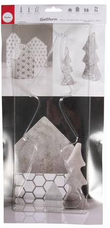 Rayher 36064000 Gießform: Tannenbaum, 12,5x33cm, Tiefe 3,5cm