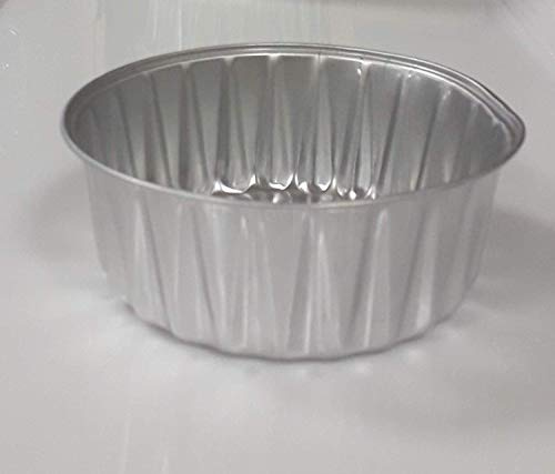 Barquette aluminium ronde jetable rigide 250ml Lot de 100 pièces