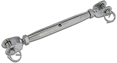 Mnixy Edelstahl Wantenspanner M10 mit 2 Gabeln, 1 Stk, rostfrei, poliert, V4A AISI 316 - Tecklenborg Kegel GmbH | rostfrei, poliert, V4A AISI 316 - Tecklenborg Kegel GmbH
