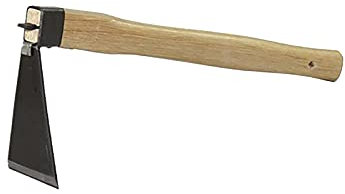 MARMODAY 1 x Hacke und Harke 2-in-1 mit Holzgriff zum Pflanzen von Erde, Glätten und Lockern