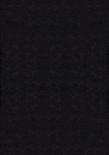 the carpet Relax – Superweiches Badezimmerteppich, Flauschige Badematte in Felloptik, rutschfest & Waschbar (30°C), Ultra Soft Badvorleger Anti-Rutsch für Bad & WC, Schwarz, 60 x 110 cm