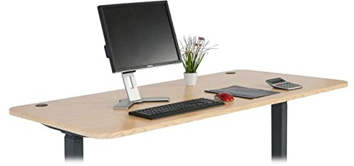 Mendler Tischplatte HWC-D40 für Schreibtische, Schreibtischplatte, 160x80cm MVG-Zertifiziert - Hellbraun