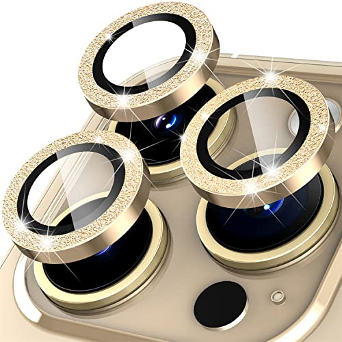 Diruite Caméra Arrière Protecteur pour iPhone 14 Pro/14 Pro Max Protecteur Photo, Verre Trempé + Alliage D'aluminium Camera Protector