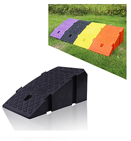 ANSNOW Rampes de Bordure D'Allée Hautes 16/20 Cm Pour Garage, Trottoir, Camion, Scooter, Vélo, Moto, Fauteuil Roulant/Noir/40 * 25 * 16 Cm (15.7 * 9.8 * 6.3 Pouces)