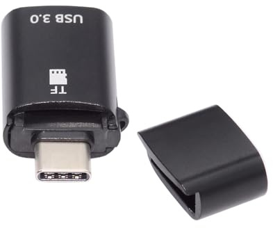 xiwai Adattatore per lettore di schede da USB-C a USB 3.0 femmina OTG e Micro-SD TF da 10 Gbps di tipo C per telefono, laptop e tablet