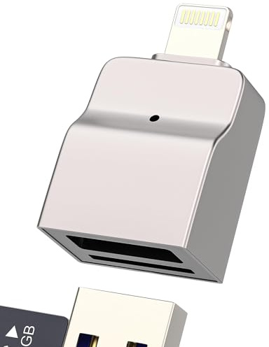 Adaptador Lightning USB 3.0 Lector de tarjetas Micro SD Cable OTG TF Card Reader para Apple iPhone iPad Memoria Foto Cámara Memory Tarjeta Tarjetas Teclado Teléfono Externo Jack Camera
