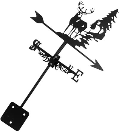 Levemolo Éolienne Décorative pour Jardin avec Design De Cerf Indicateur De Direction Vent pour Aménagement Extérieur Et Décoration De Toit