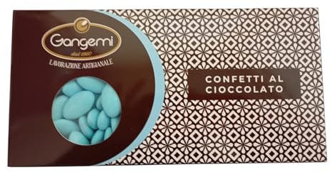 Gangemi Confetti al Cioccolato, Colore Azzurro, Lavorazione Artigianale dal 1960