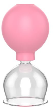 Coppette Massaggio, 52mm Coppettazione in Vetro Coppetta Cellulite con Sfera di Aspirazione Anticellulite Massaggio Cupping Therapy per Corpo