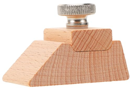 WHAMVOX Small Beech Wood Sanding Block with Clamp for Easy Sandpaper Replacement Hand Sander for Drywall Woodworking and Autobody Equipment Use
