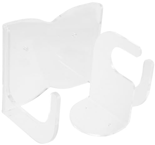 BESPORTBLE Supporto da Parete in Acrilico per Chitarra e Ukulele Gancio per Strumenti Musicali Montaggio Facile Viti Incluse Design Unico per Protezione e Risparmio di Spazio