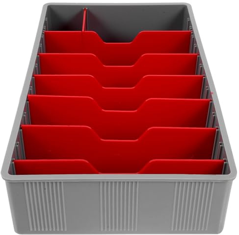 OSOLADY Cassetto Cassa Banconote 5 Scomparti in Plastico per Organizzazione Efficiente, Struttura Ragionevole per Negozi di Abbigliamento e Centri Commerciali