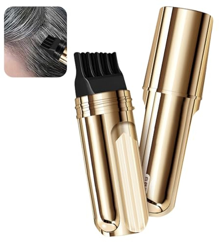 2-in-1 Convenient Hair Dye Comb For Gray Hair, Portable Hairs Dye Comb For Gray Hair Coverage, Waterproof and Sweat-Proof for Women & Men (Black and Dark Brown)