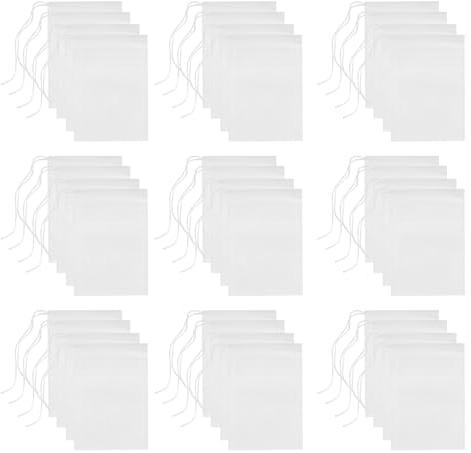 TOPPERFUN Bolsas de Filtro de Té Desechables de Tela No Tejida 400 Unidades Tamaño Mediano Filtro Fino para Infusiones y Medicina China Aptas para Uso Doméstico y Restauración