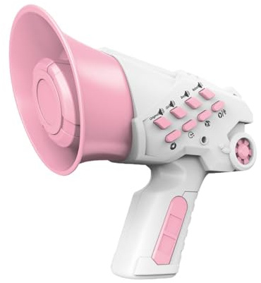 KIXZSAZ Enceinte transformatrice de Voix avec pour Micro intégré : Un Jouet sûr et Original, idéal comme Cadeau d'anniversaire pour Les Enfants. Appuyez sur la Touche « Mode , Rose , 10 x 7 x 12.5 cm