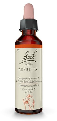 Original Bachblüten Tropfen Nr. 20 Mimulus: Mehr Selbstvertrauen mit der Bach-Blüte Gefleckte Gauklerblume, 20ml