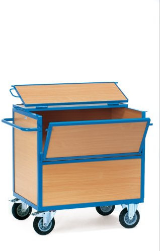 Fetra Transportgeräte mtefd853 Wagen Transport geschlossen in Holz, 1330 mm Länge x 825 mm Breite x 1113 mm Höhe