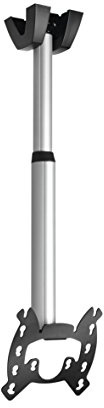 Vogel's PFC 585 TV-Deckenhalterung für 48-106 cm (19-42 Zoll) Fernseher, Höhenverstellbar 850 bis 1350 mm, Drehbar und Neigbar, max. 15 kg, VESA max. 200 x 200, Universelle Kompatibilität, Silber,