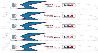 EZARC Lame de scie sabre 225mm 10/14TPI Multi-Purpose R925DG (5-Pack)