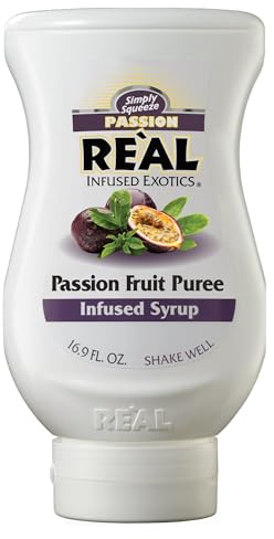 Reàl Infused Exotics, Passion Fruit, 500 ml, Sciroppo di Frutto della Passione Vietnam, Vegano, Squeeze Bottle, Ideale per Cocktail Esotici, Soft Drink e Dessert