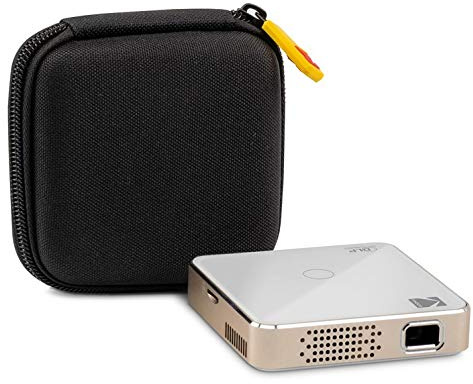 KODAK Luma 75 Pocket Projector - Portable Movie Projector w/Built-in Speaker for Home & Office HDMI, USB, with EVA Travel Case