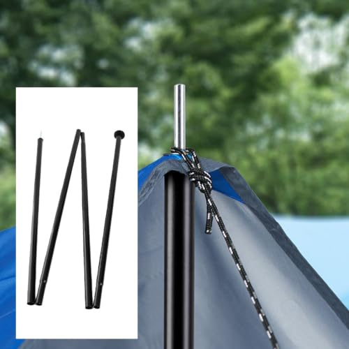 2m Zeltstange Zeltstange Shelter Canopy Stützbare Klappstange Pole Zeltpfähle Ersatz für Wandern Camping Outdoor