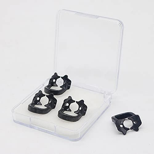 WZCXYX 4 Teile / 1 Set Zahnmedizinische Gummi Stammklammern Gummi Barriere Clip Harz Material Für Zahnärztliche Laborinstrument Zahnmedizin(Size:groß,Color:schwarz)