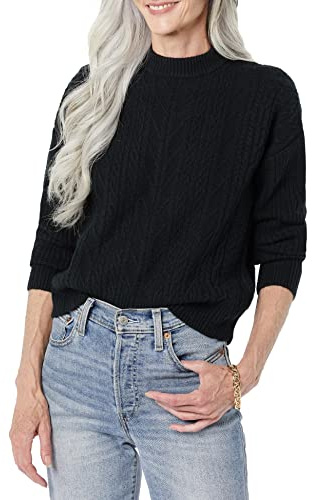 Amazon Essentials Femme Pull À Col Rond Torsadé Moderne Doux Au Toucher (Disponible en Grande Taille)