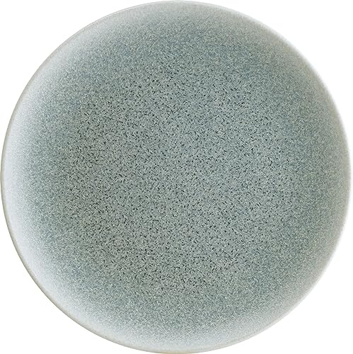 Bonna Luca Ocean - Platos llanos (6 unidades, redondos, 27 x 3 cm, porcelana), color azul claro