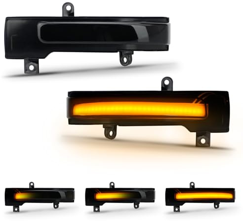 D-Lumina 2 st LED-dynamiska blinkers för sidospegel, sekventiella blinkers, Kompatibel med Mitsubishi Outlander 2013–2020，Kompatibel med Mitsubishi Lancer 2016