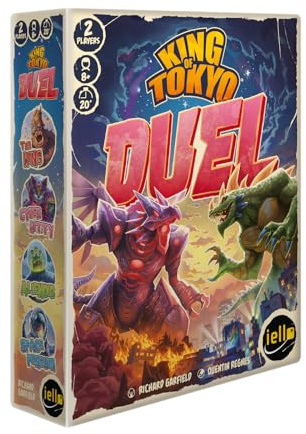 IELLO: King of Tokyo: Duel - Two-Player Board Game, Fun & Tactical Giant Monster Clash Dice Game, Classic Strategy, Family Ages 8+, 2 Players, 20 Min