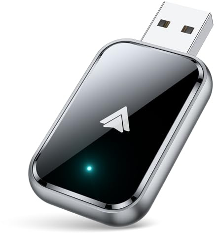 AIZEO Android Auto Wireless Adapter, Konvertieren Sie Wired Android Auto in Wireless, Superschnelle & Stabil, Plug und Play, kompatibel mit USB-A/USB-C