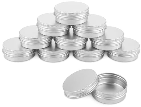 LDHHYH 35 Stück Aluminium Döschen 40ml, Aluminium Leer Döschen Kleine, Blechdose Cremedosen Döschen mit Schraubdeckel, Dosen Kleine Metalldose für lippenbalsam Lotion Creme Kosmetik