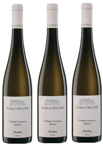 3x 0,75l - 2021er - Weingut Markus Molitor - Zeltinger Sonnenuhr - Riesling - Spätlese trocken - Prädikatswein Mosel - Deutschland - Weißwein trocken