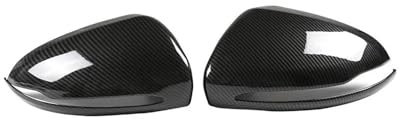 Auto Spiegelkappen Für Benz E Für GLC SC Klasse Für W205 Für W213 X253 W222 W238 LHD Auto Rückspiegel Seitenspiegel Abdeckung Flügelkappe Außen Außenspiegelkappen(Carbon)
