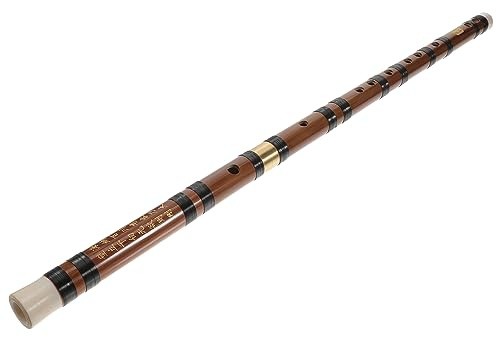 Zwei Stück Bambusflöte in C für Anfänger mit Aufbewahrungsbeutel | Klassisches Musikinstrument, Glatte Oberfläche, Robust und Handlich, Leicht zu Tragen und Aufzubewahren